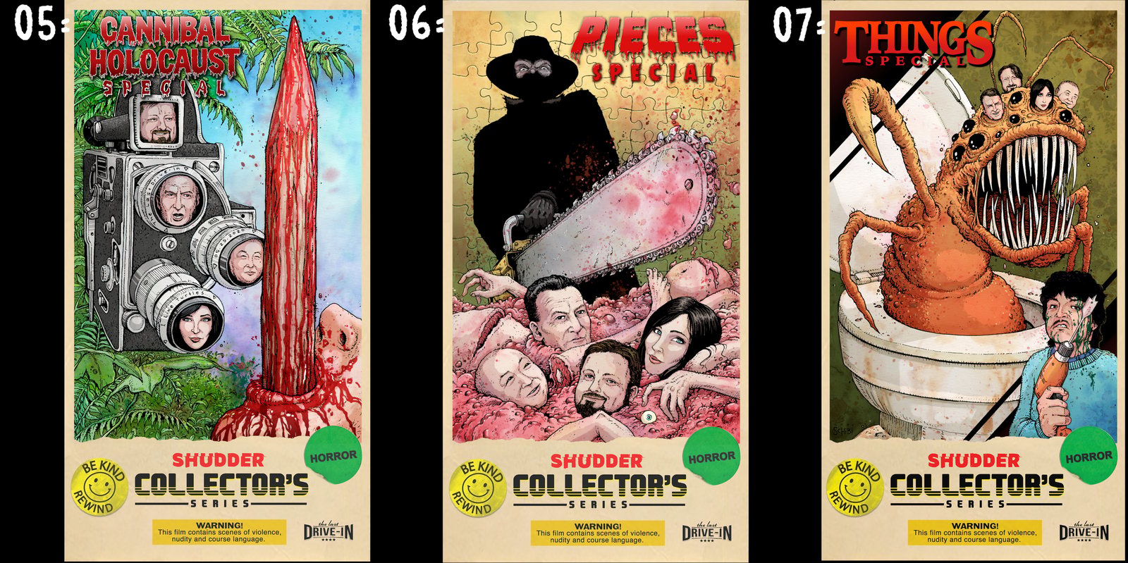 The Last Drive-In Collector's VHS Tapes | Drawing A Blank